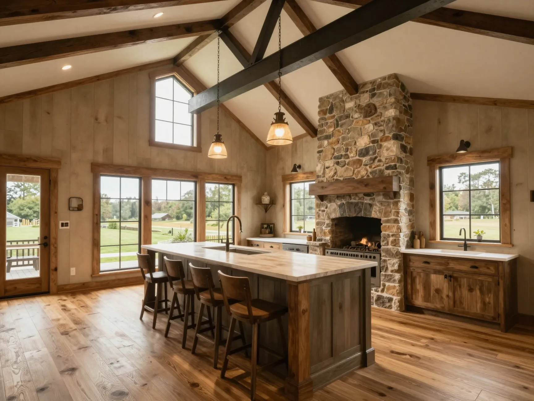 The modern farmhouse manor