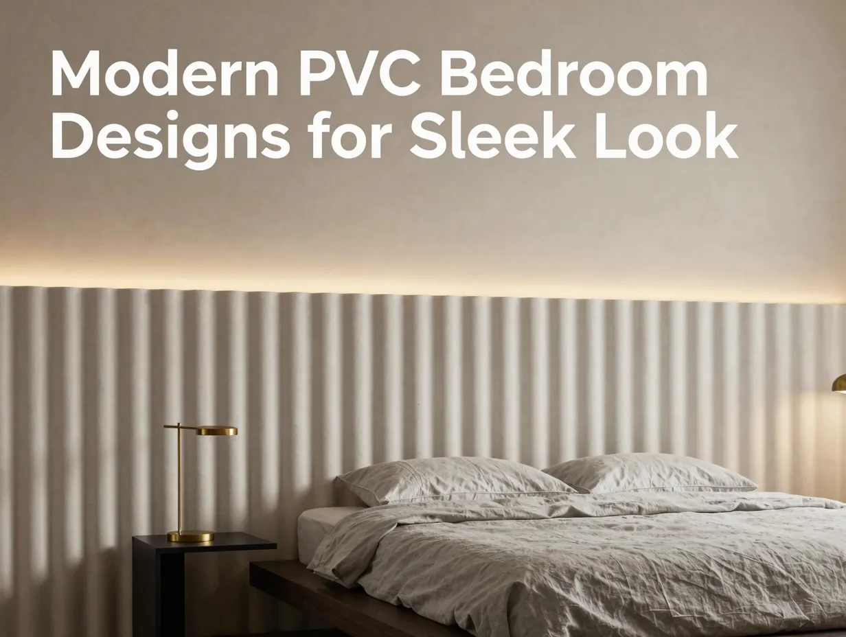 Modern pvc bedroom designs for sleek look