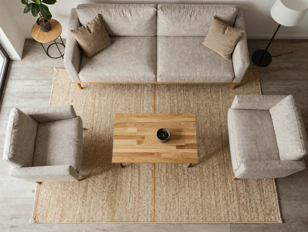 Large grounding area rugs