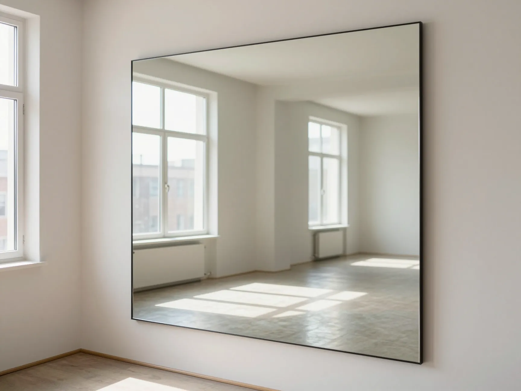 Use mirrors strategically to double perceived depth