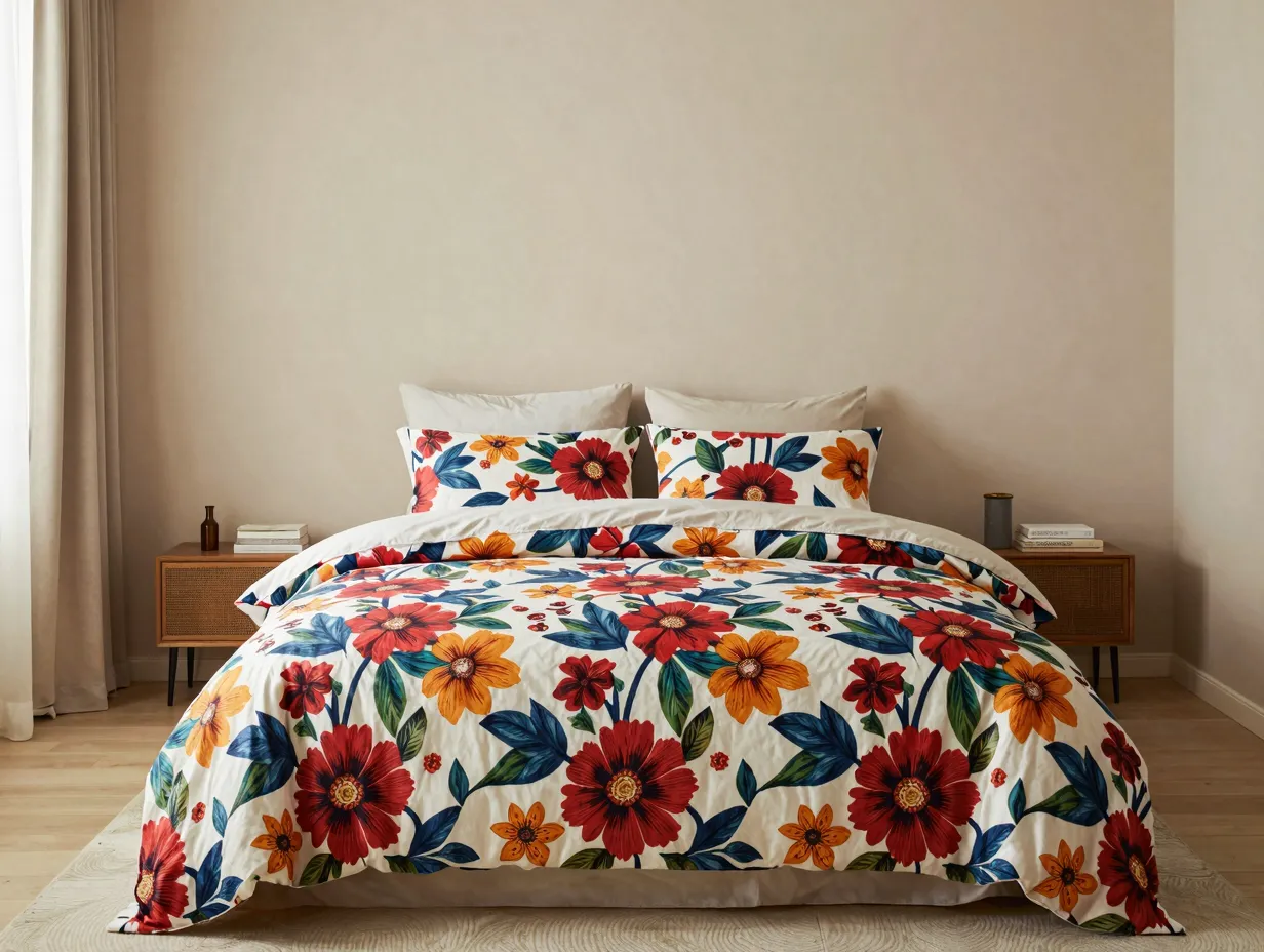 Anchor every room with a single bold pattern