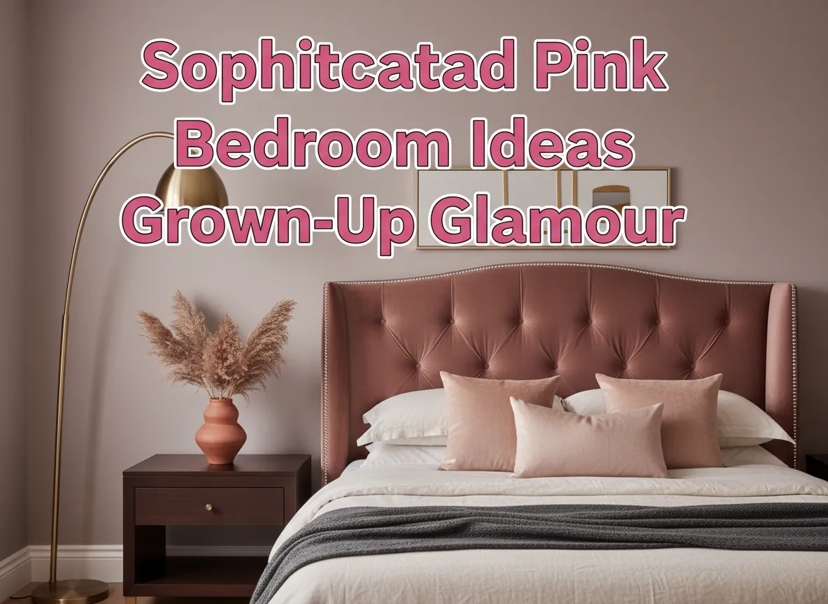 Sophisticated pink bedroom ideas grown up glamour