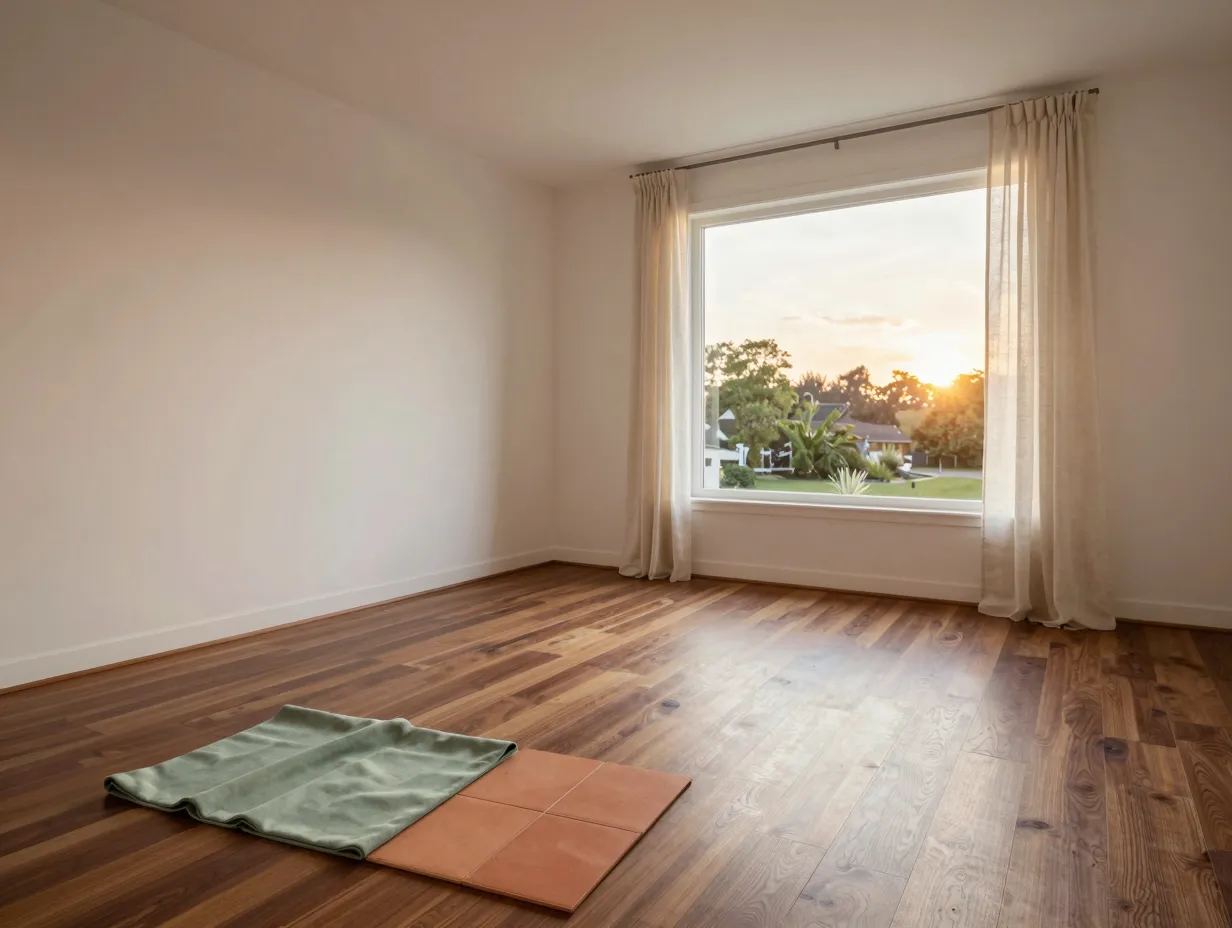 Ground the room with a warm neutral color palette