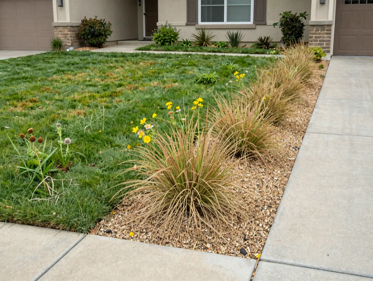2 reduce lawn and introduce native planting