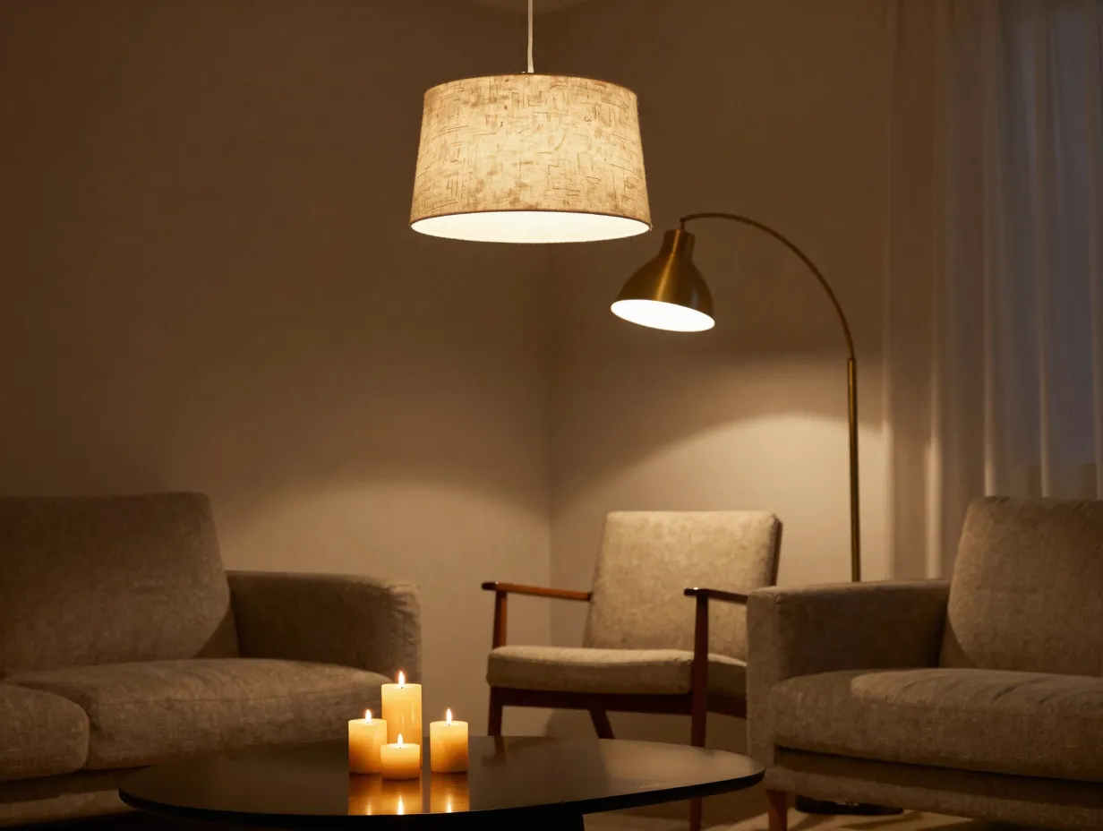 Use lighting to set the mood not just illuminate the room