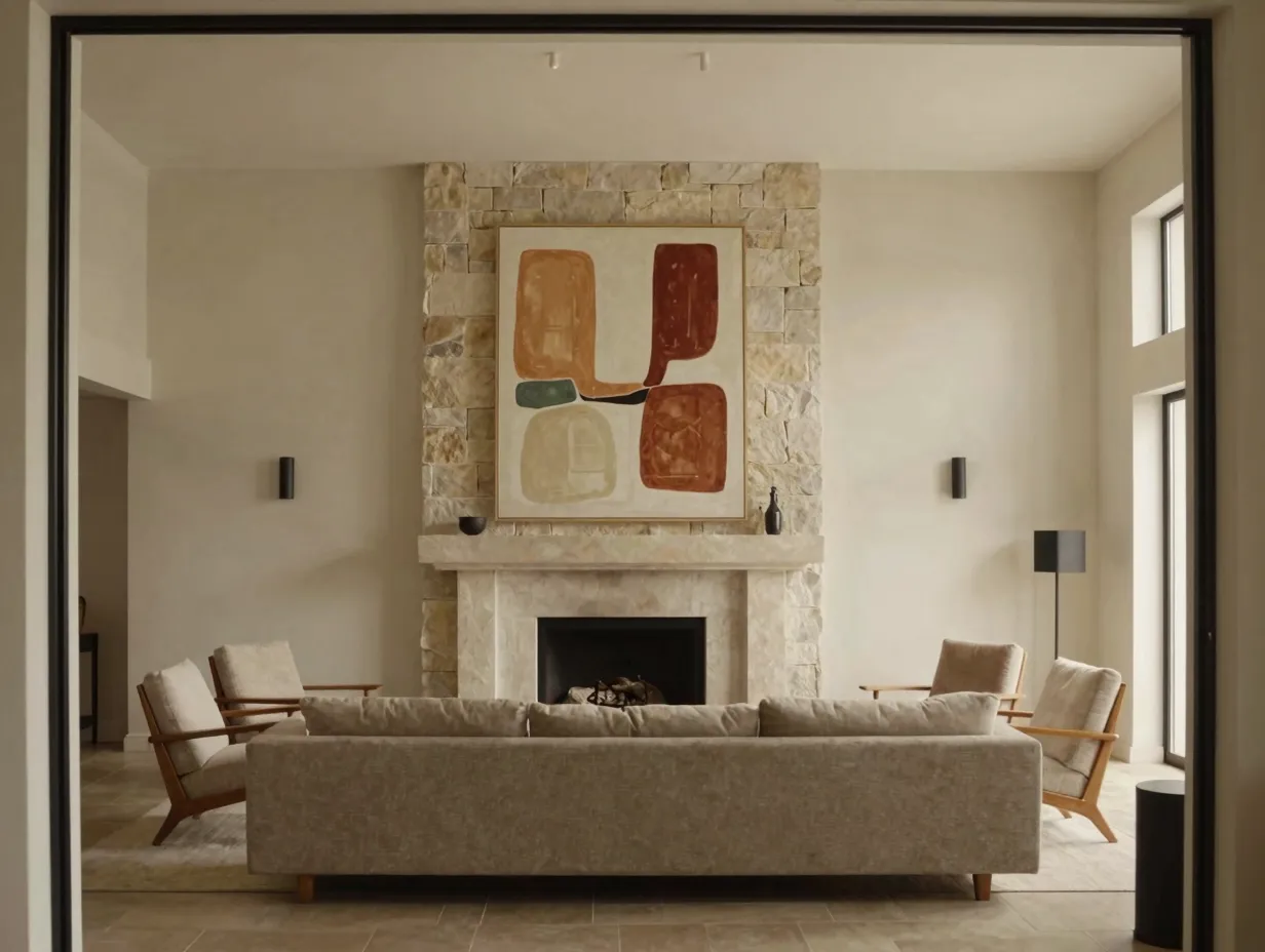Design a focal point that anchors the entire room