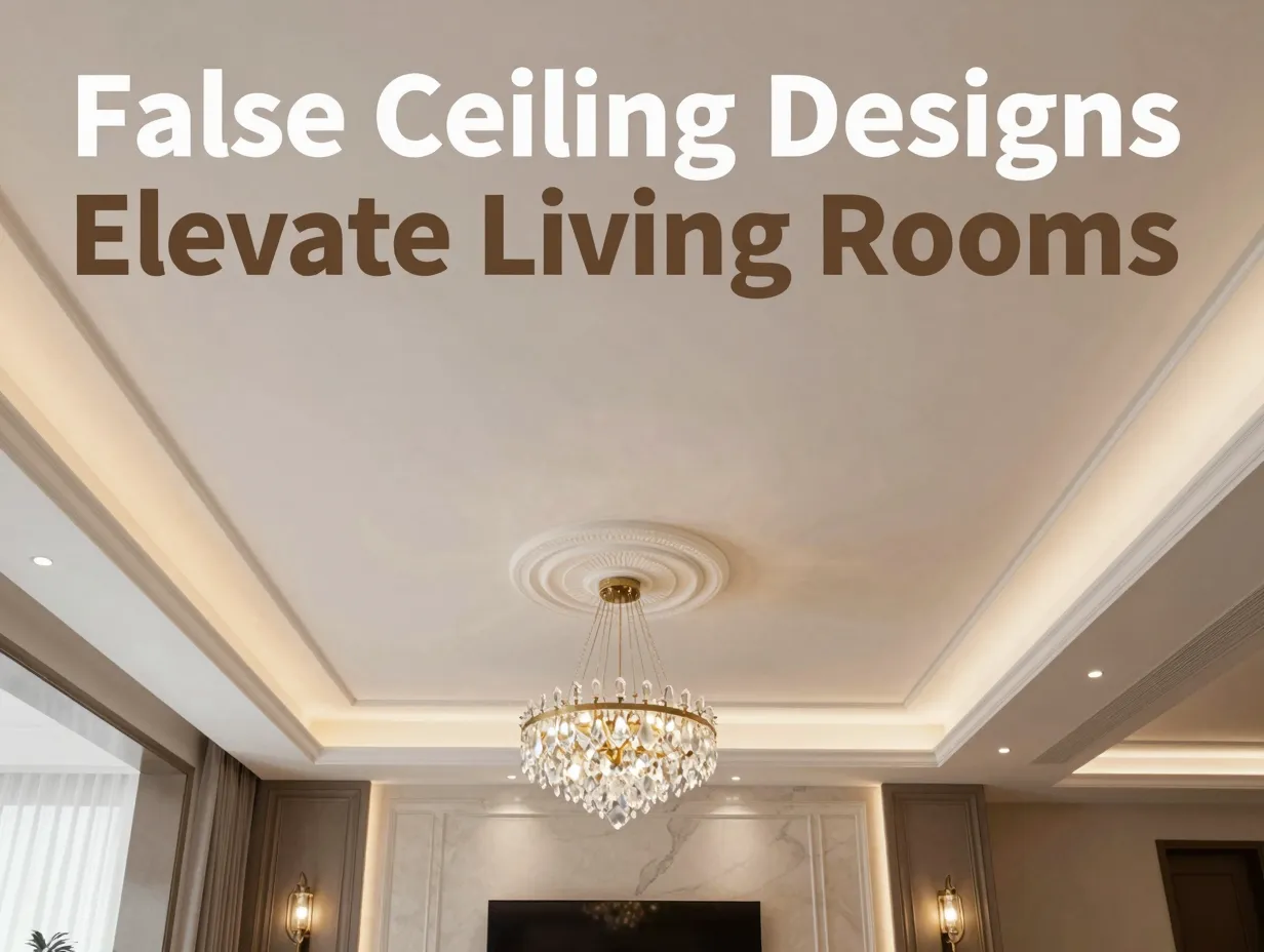 False ceiling designs elevate living rooms