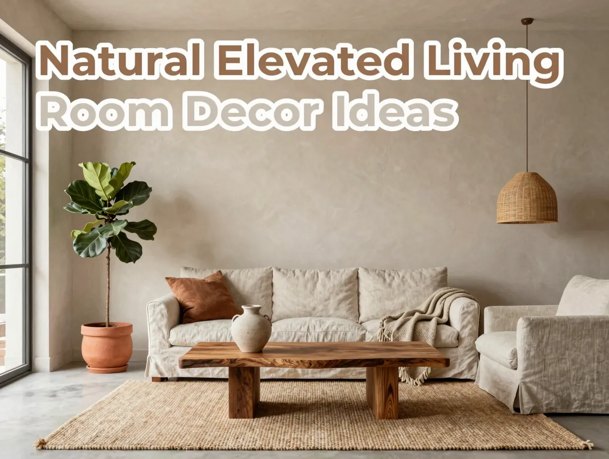 Natural elevated living room decor ideas