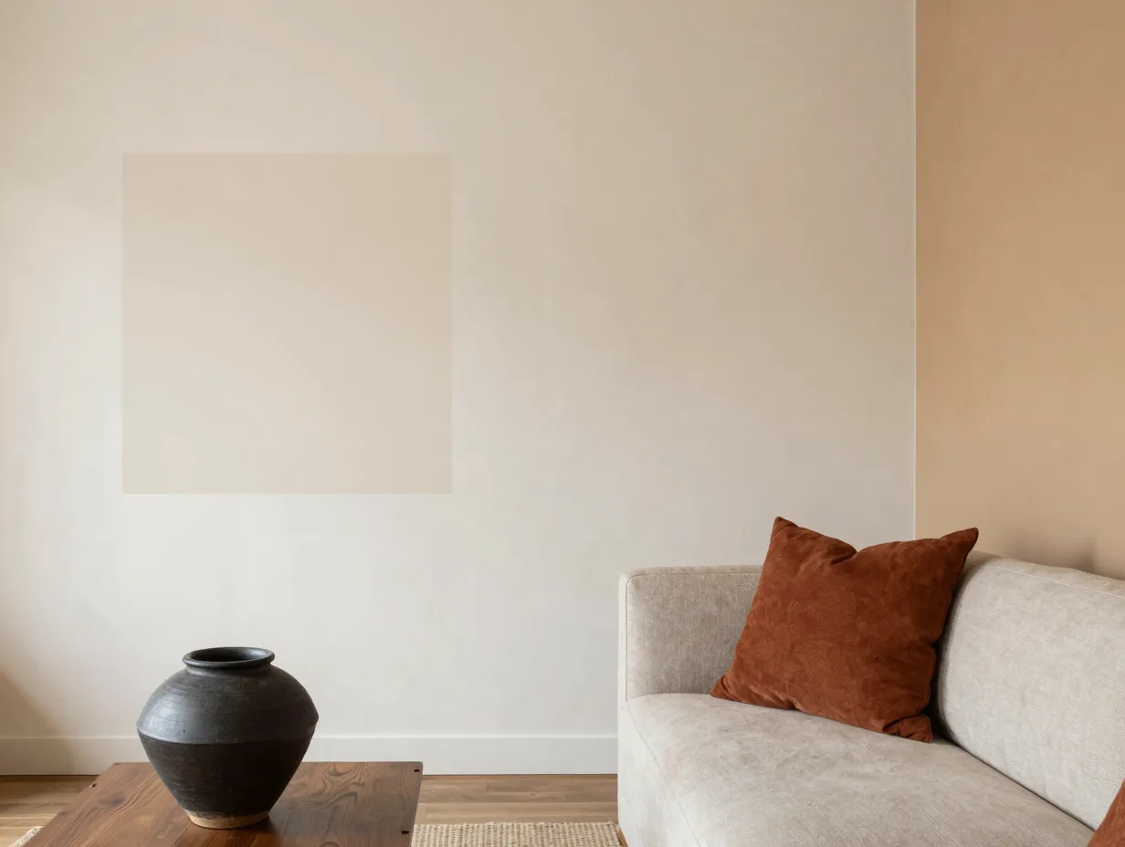 Anchor the room with an earth tone color palette