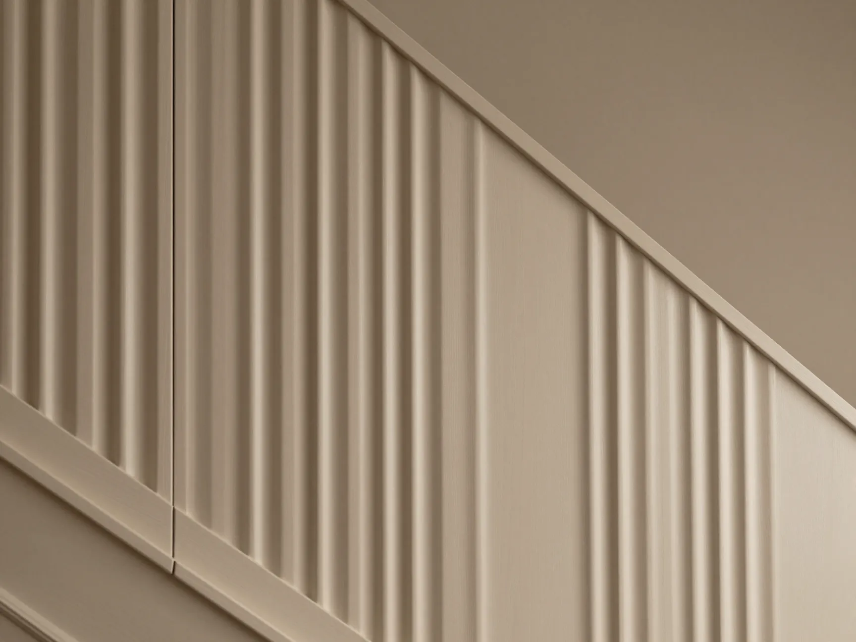 Warm textured feature walls