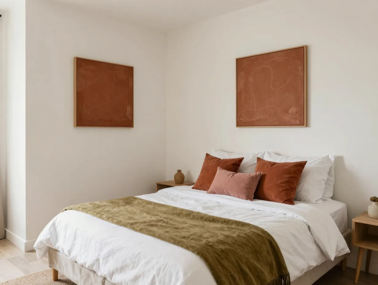 4 adopt light warm neutrals with earth tone accents
