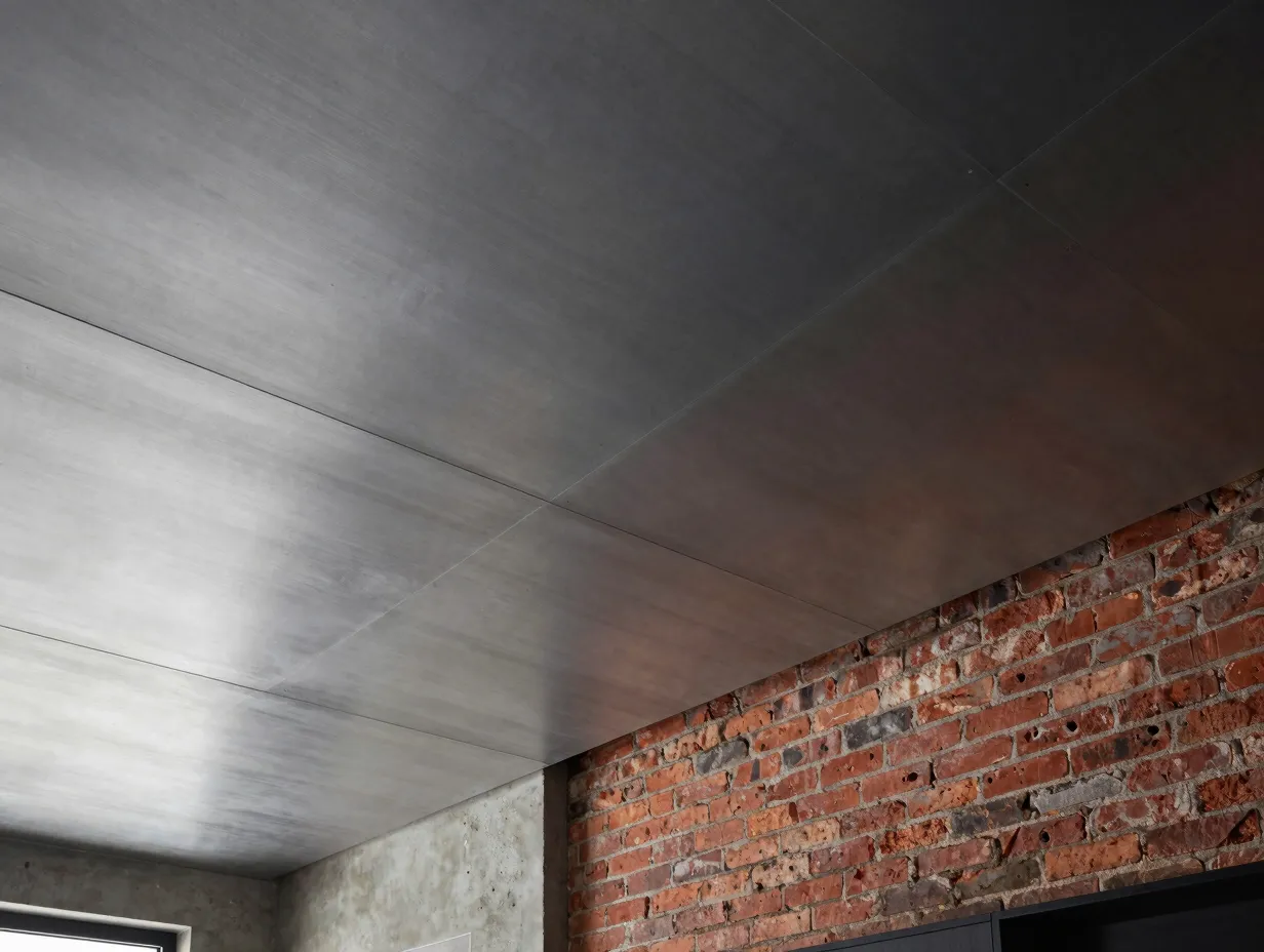 Metallic ceiling