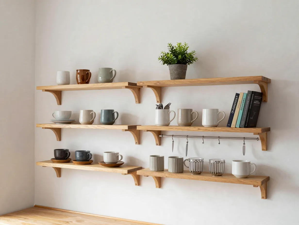 5 maximize vertical storage and wall mounted elements