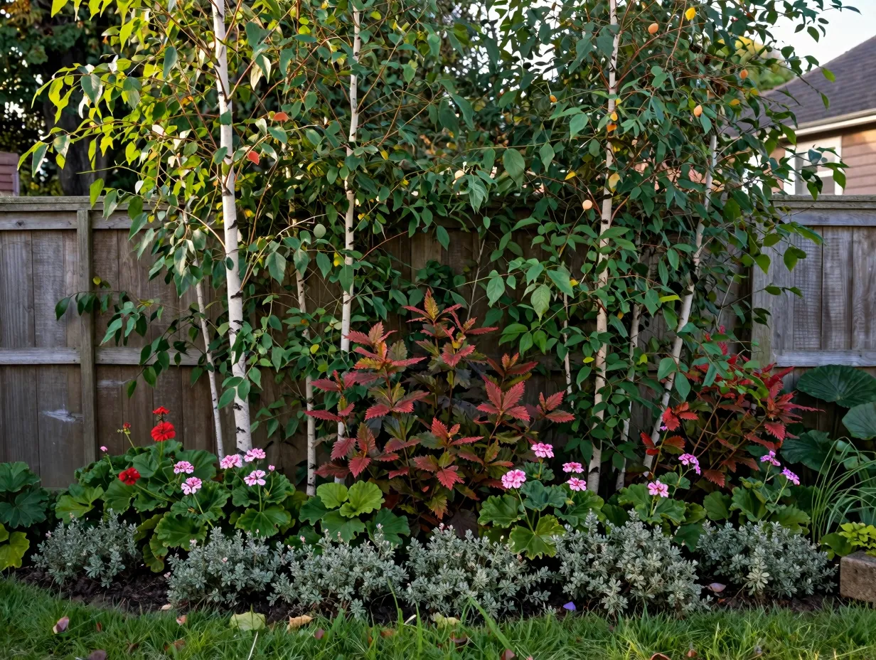 Create privacy with layered planting and living screens