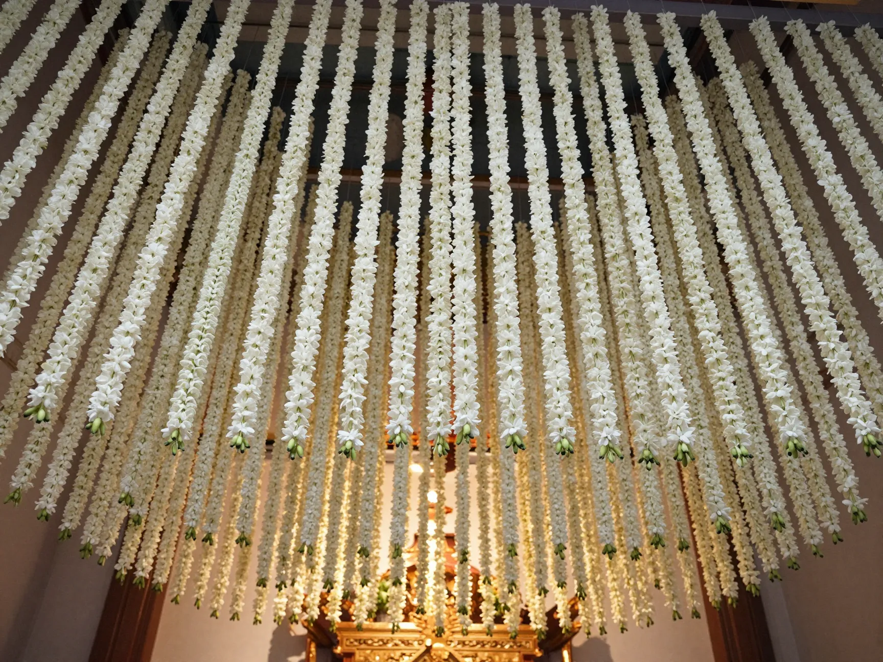 Hanging flower strings phool jhoola