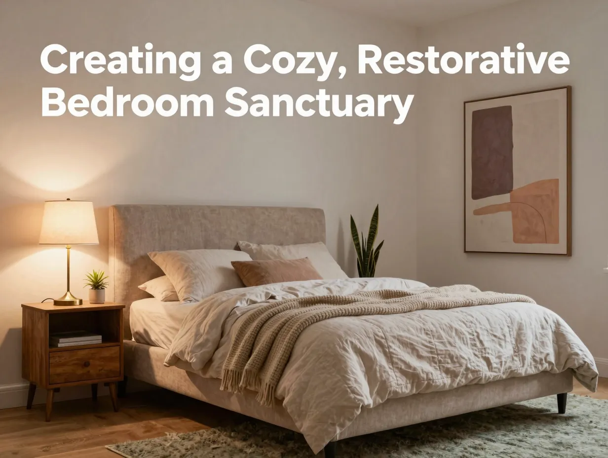Creating a cozy restorative bedroom sanctuary