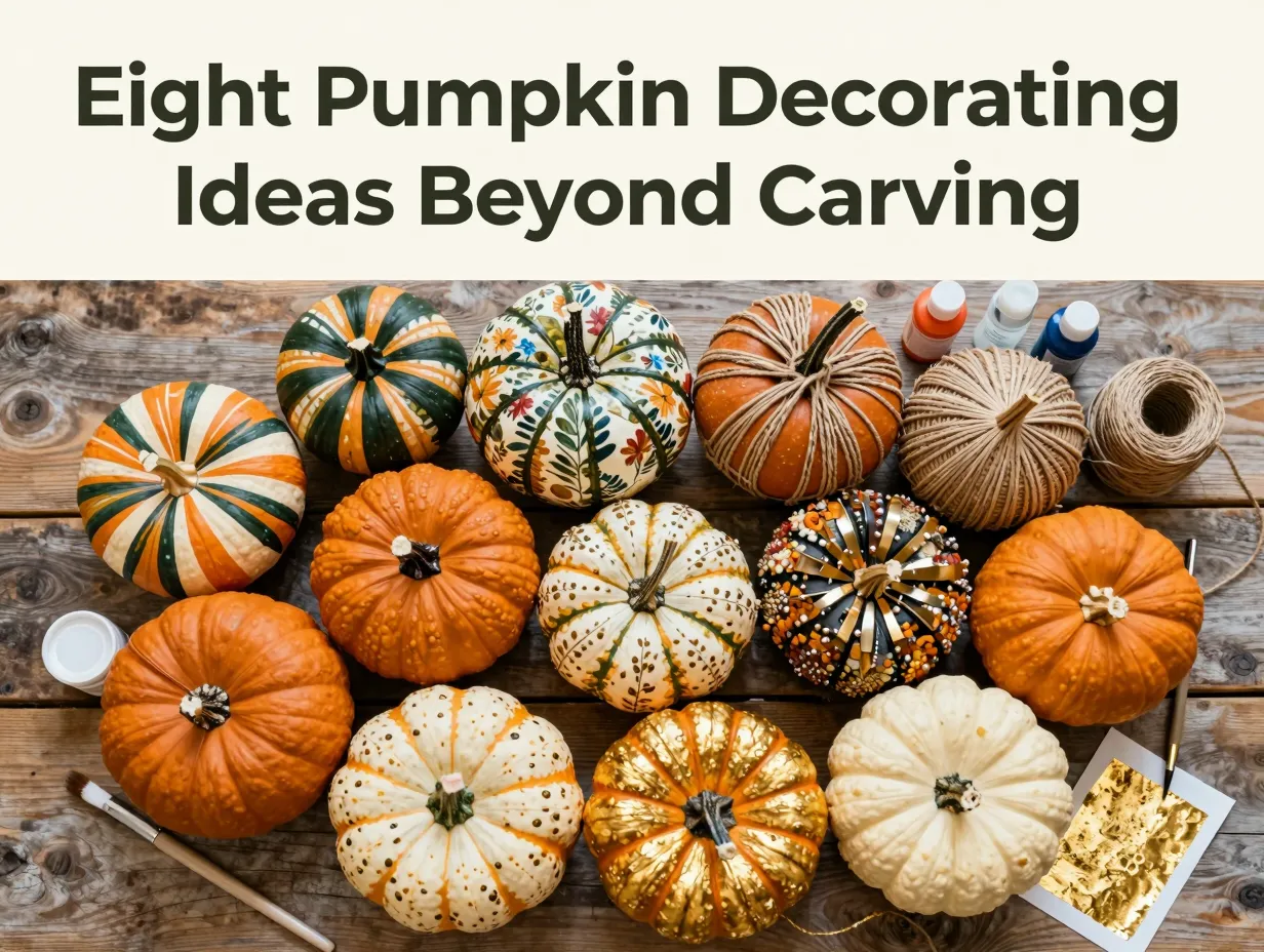 Eight pumpkin decorating ideas beyond carving