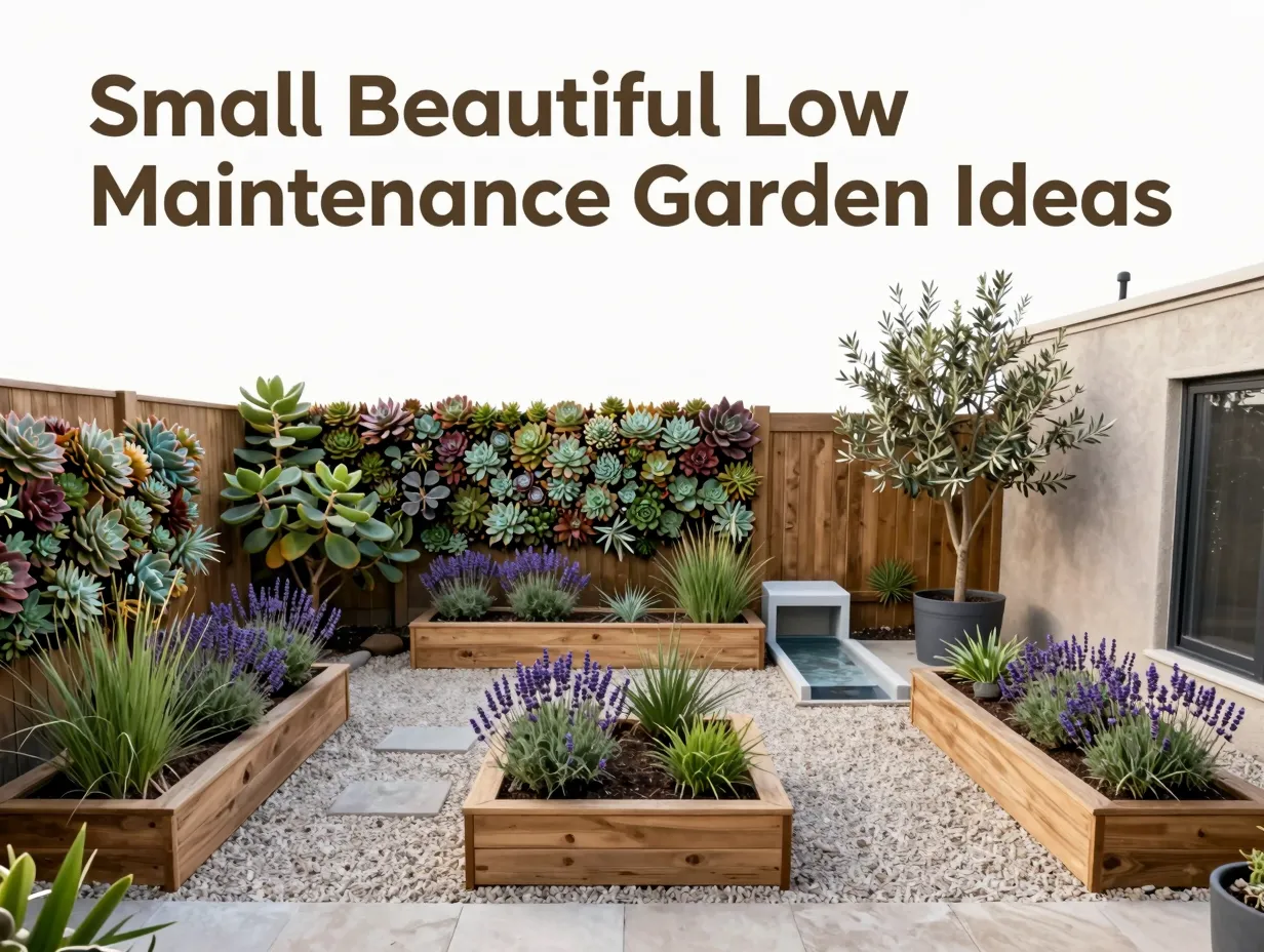 Small beautiful low maintenance garden ideas