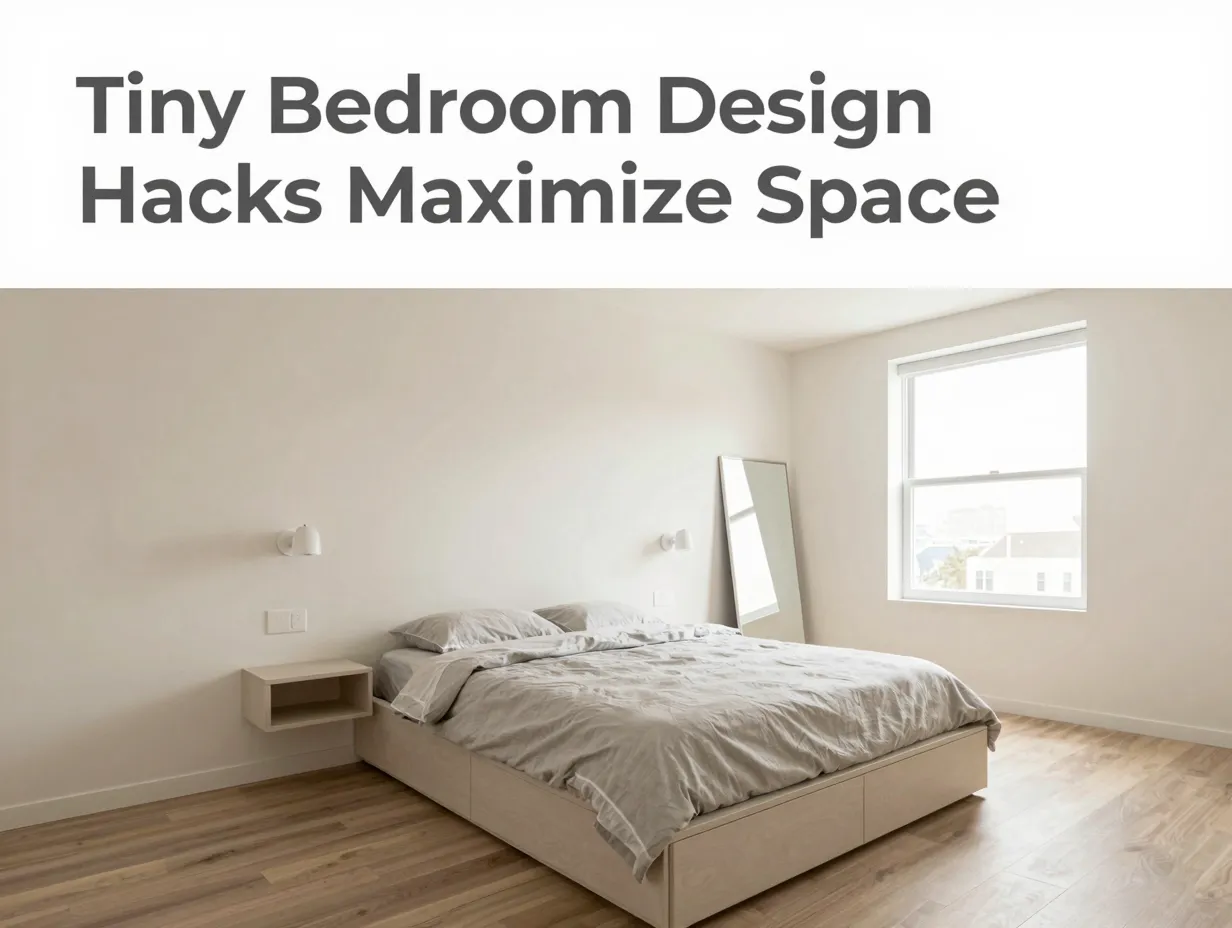 Tiny bedroom design hacks maximize space