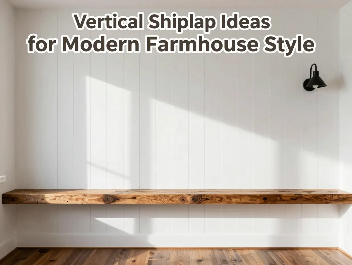Vertical shiplap ideas for modern farmhouse style