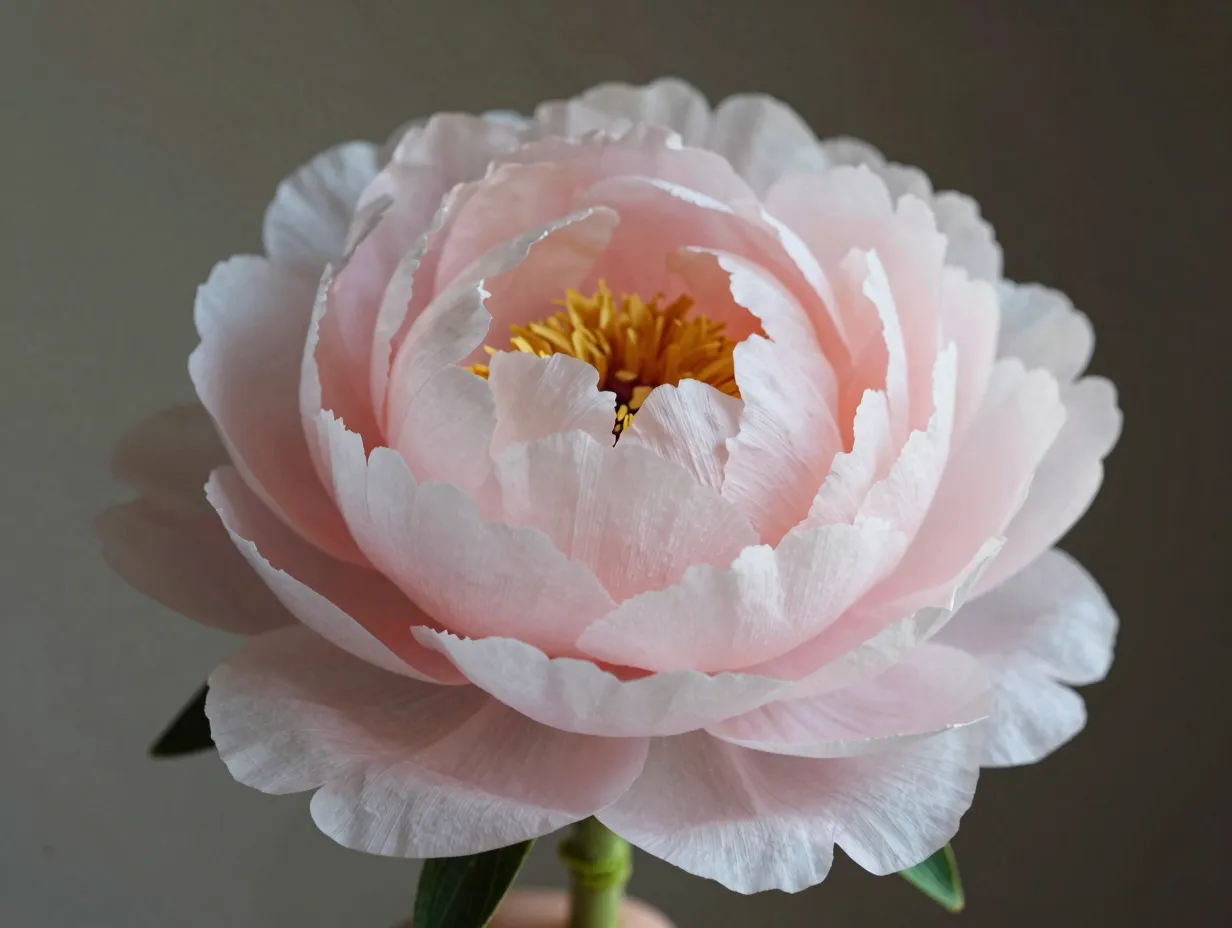 Crepe paper peony