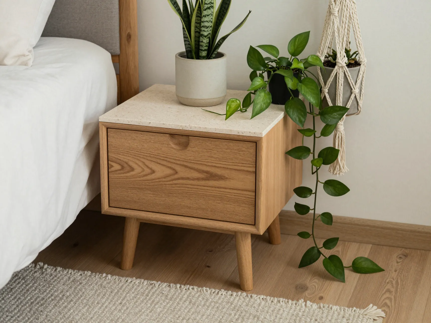 Bring in natural materials and greenery