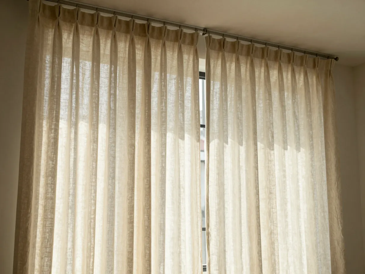 Use window treatments to control light and add softness