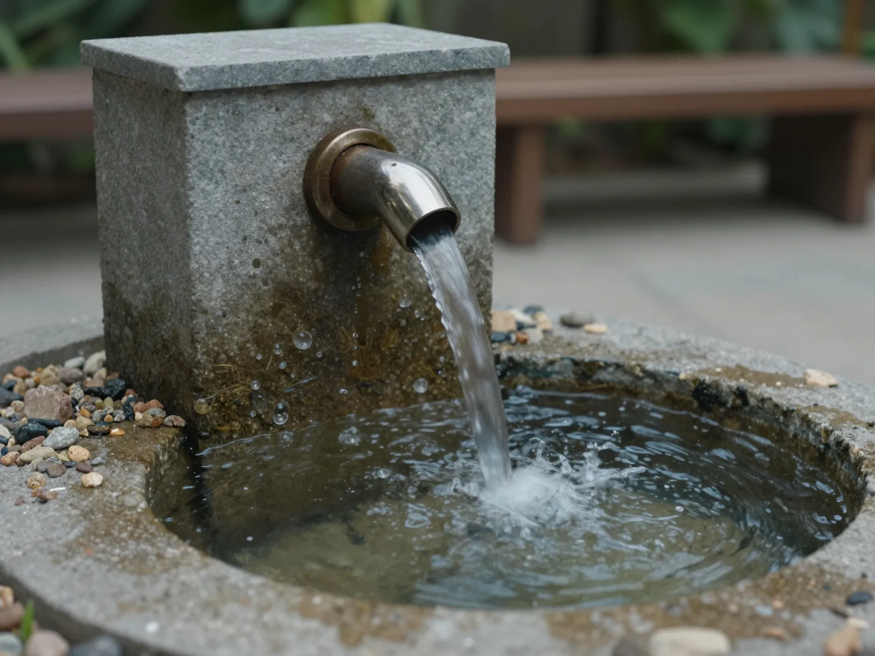Add a simple water feature for atmosphere without effort