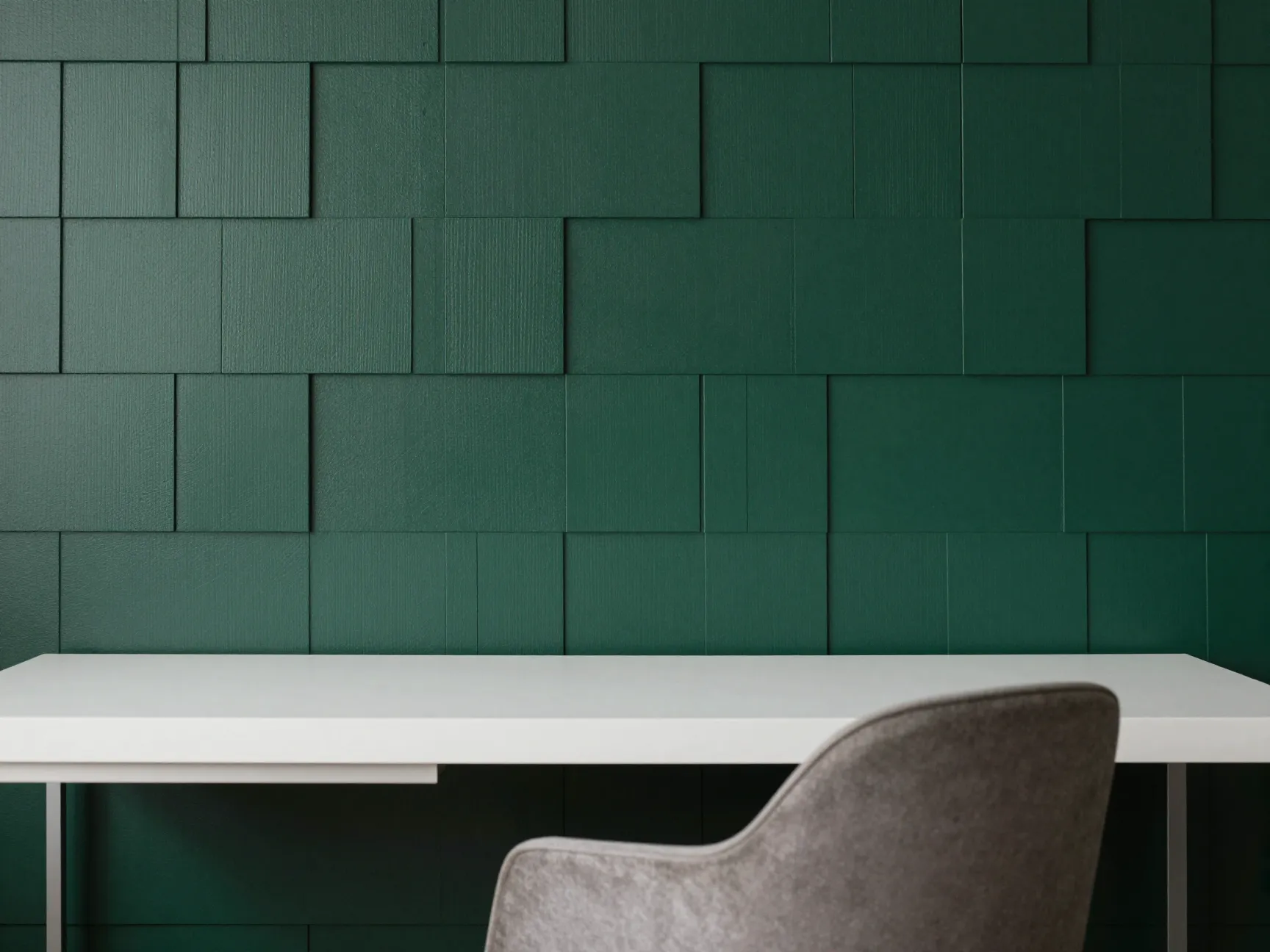 Vertical shiplap with bold color for a modern twist