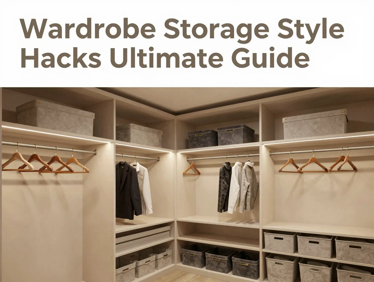 Wardrobe storage style hacks ultimate guide