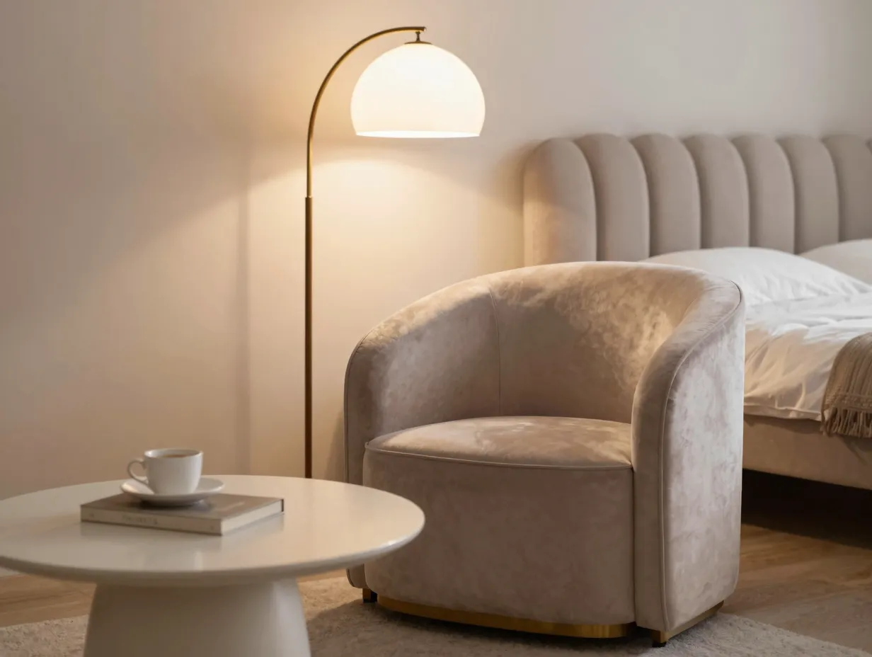 4 choose furniture with soft rounded silhouettes