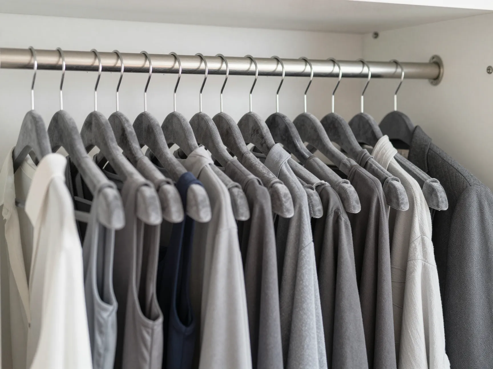 6 use matching hangers throughout