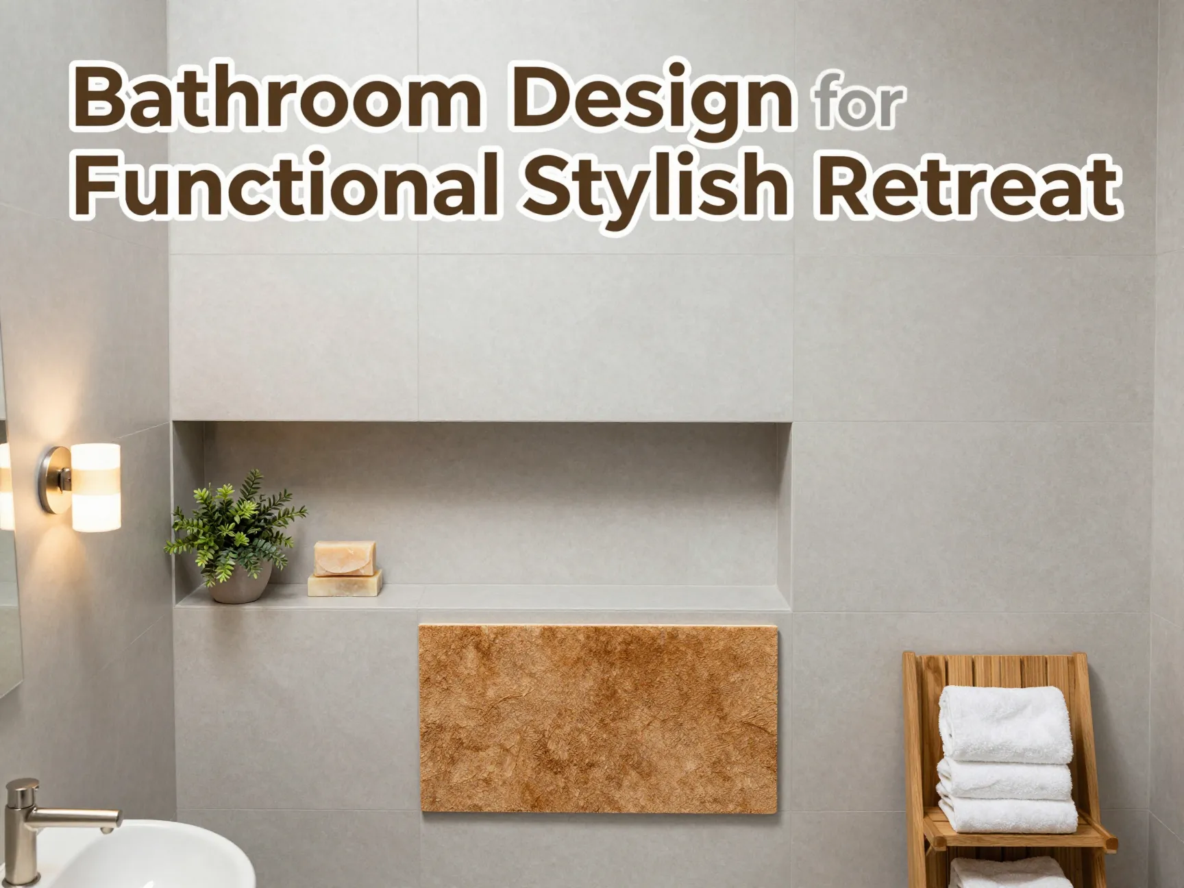 Bathroom design for functional stylish retreat