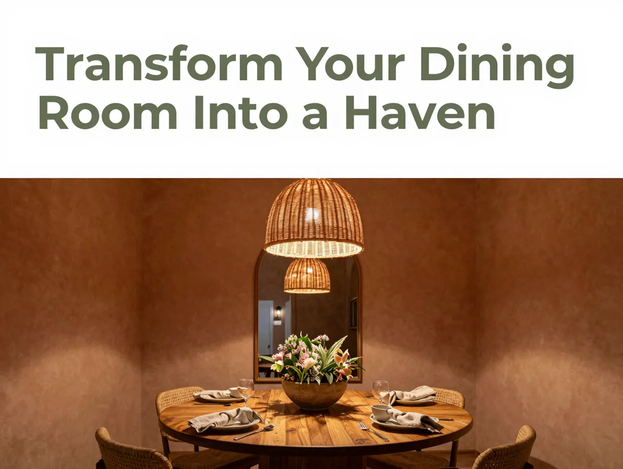Transform your dining room into a haven