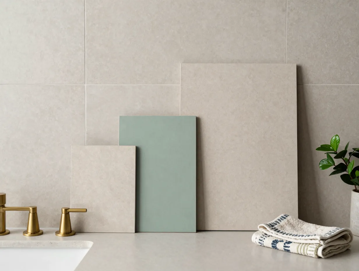 Choose a cohesive color palette anchored by one dominant neutral