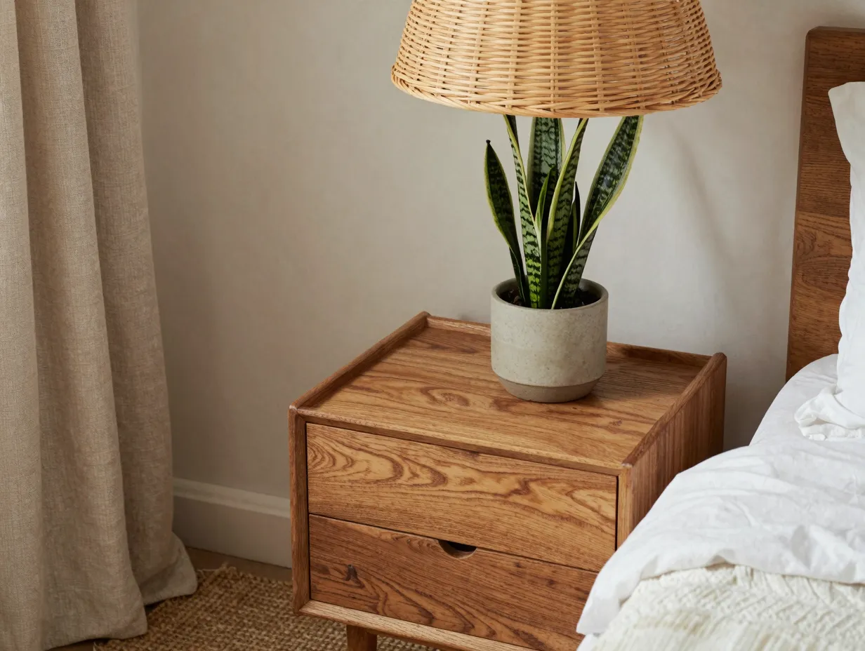 Incorporate natural materials and biophilic elements
