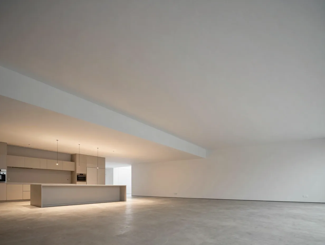 Zoned open plan with defined ceiling details