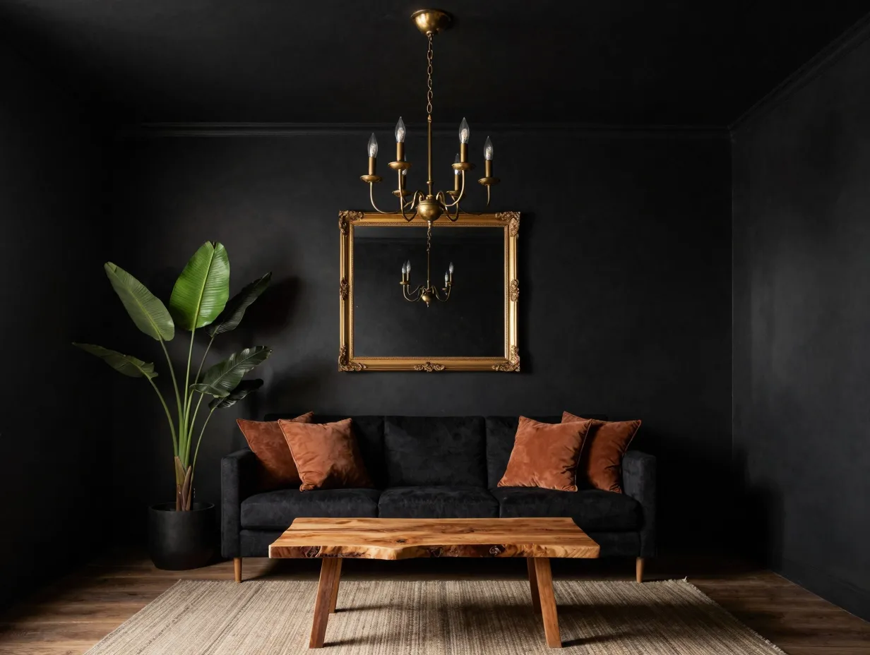 The full all black cocoon with strategic color accents
