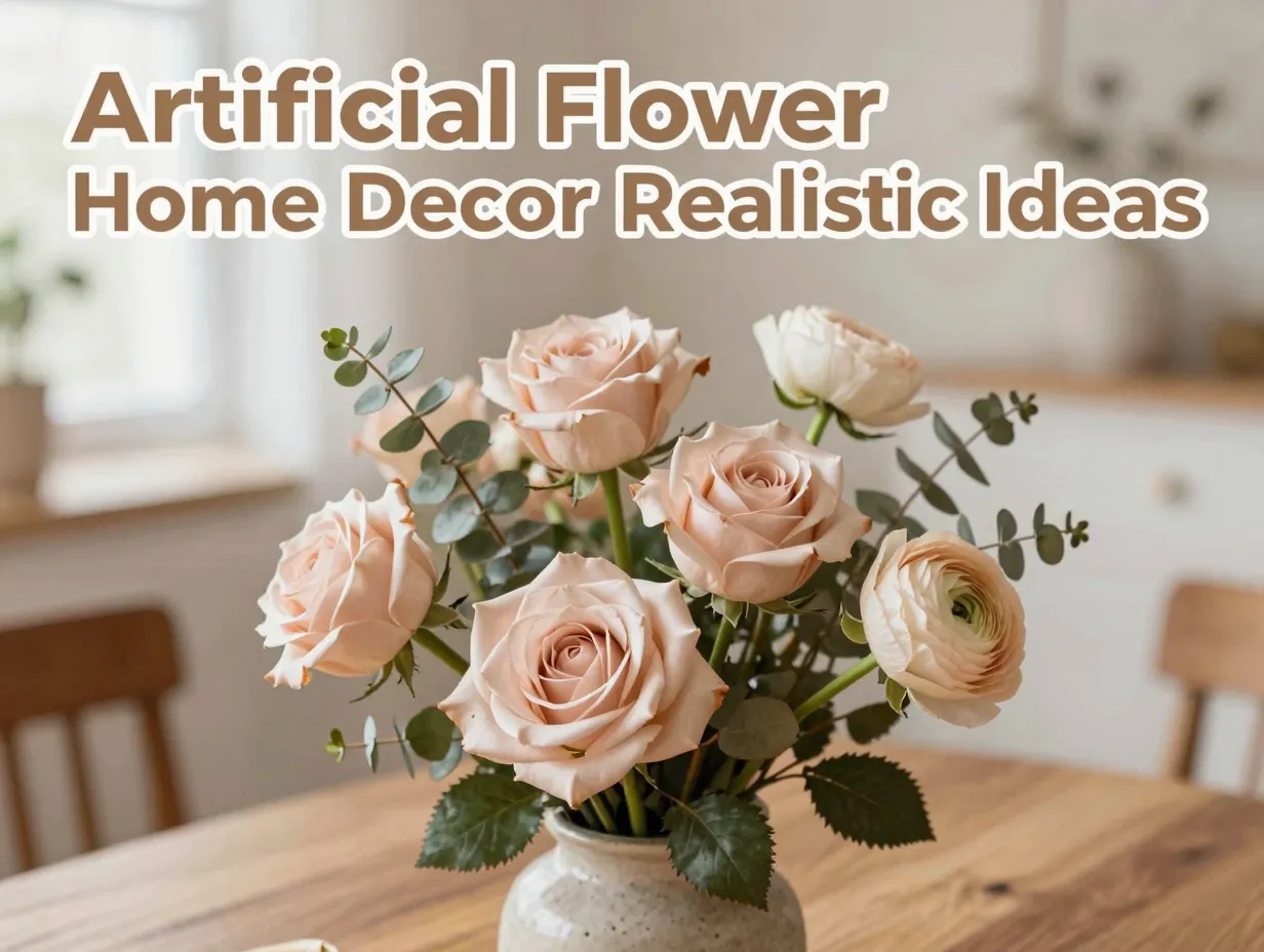 Artificial flower home decor realistic ideas
