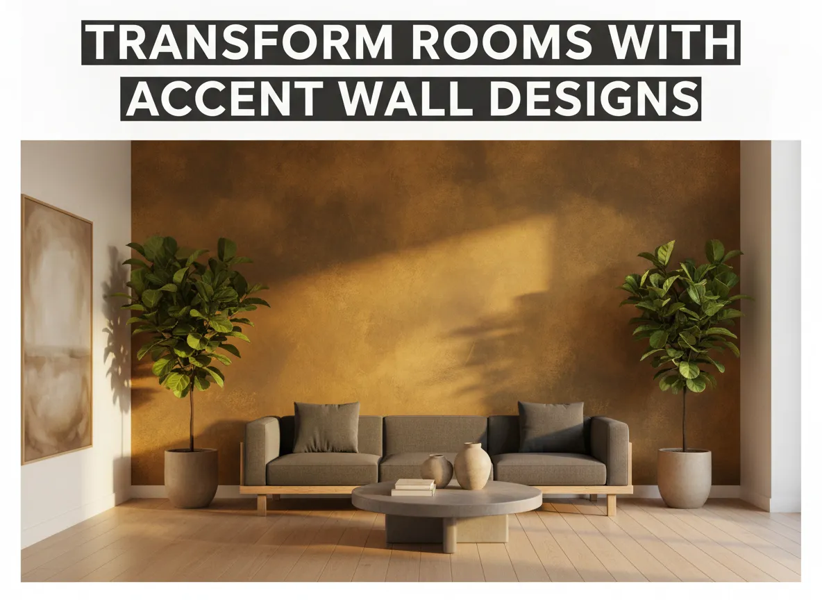 Transform rooms with accent wall designs