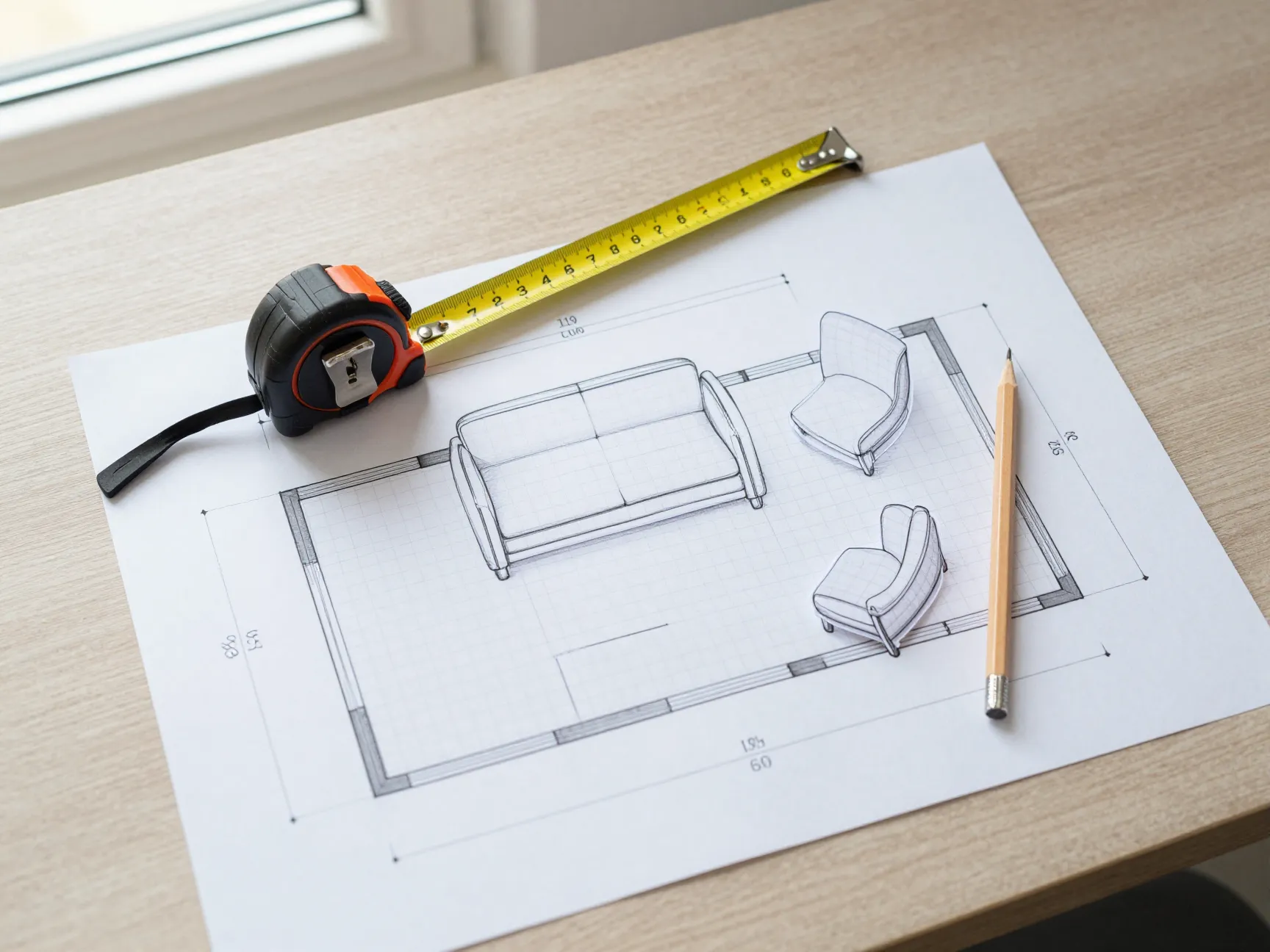 Start with precise measurements and a scaled floor plan