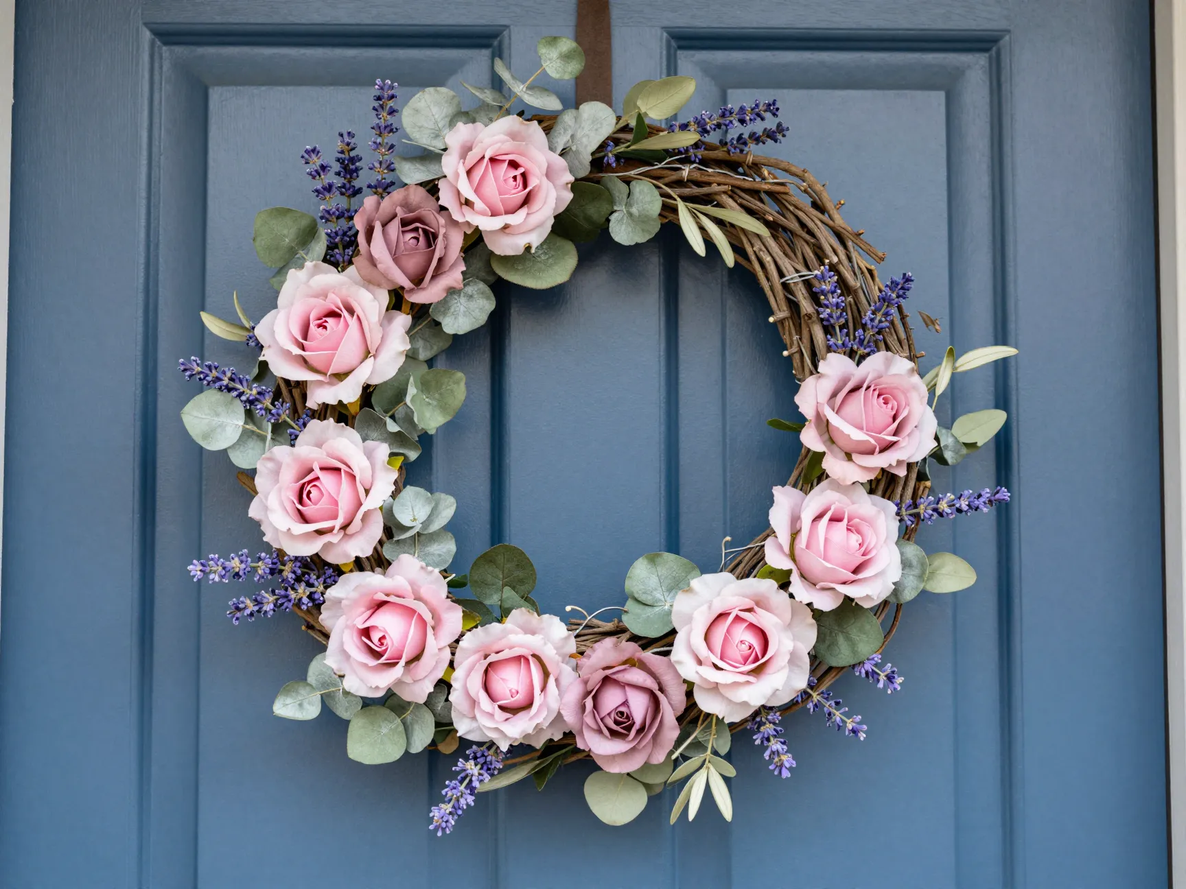 Craft an artificial flower wreath