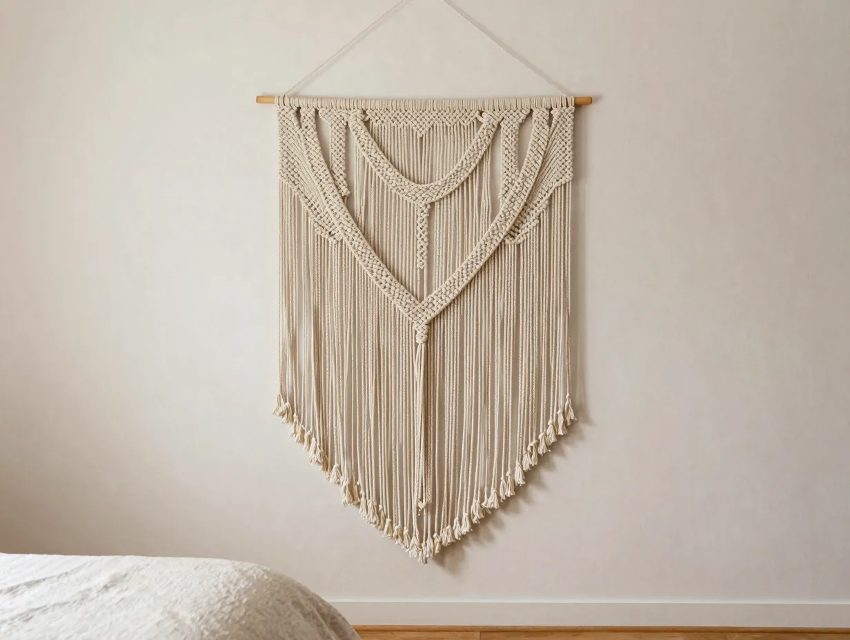 Hang textile art and fabric wall hangings