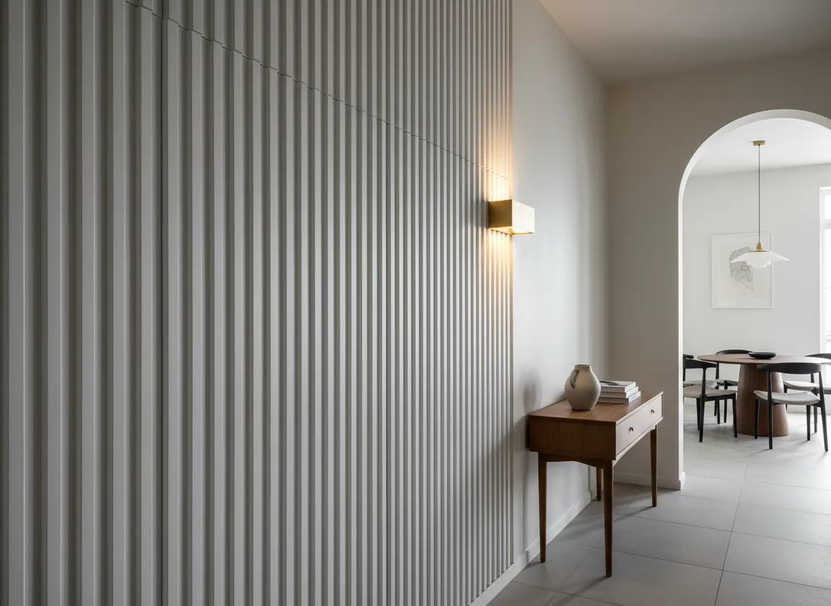 8 fluted and carved three dimensional wall panels