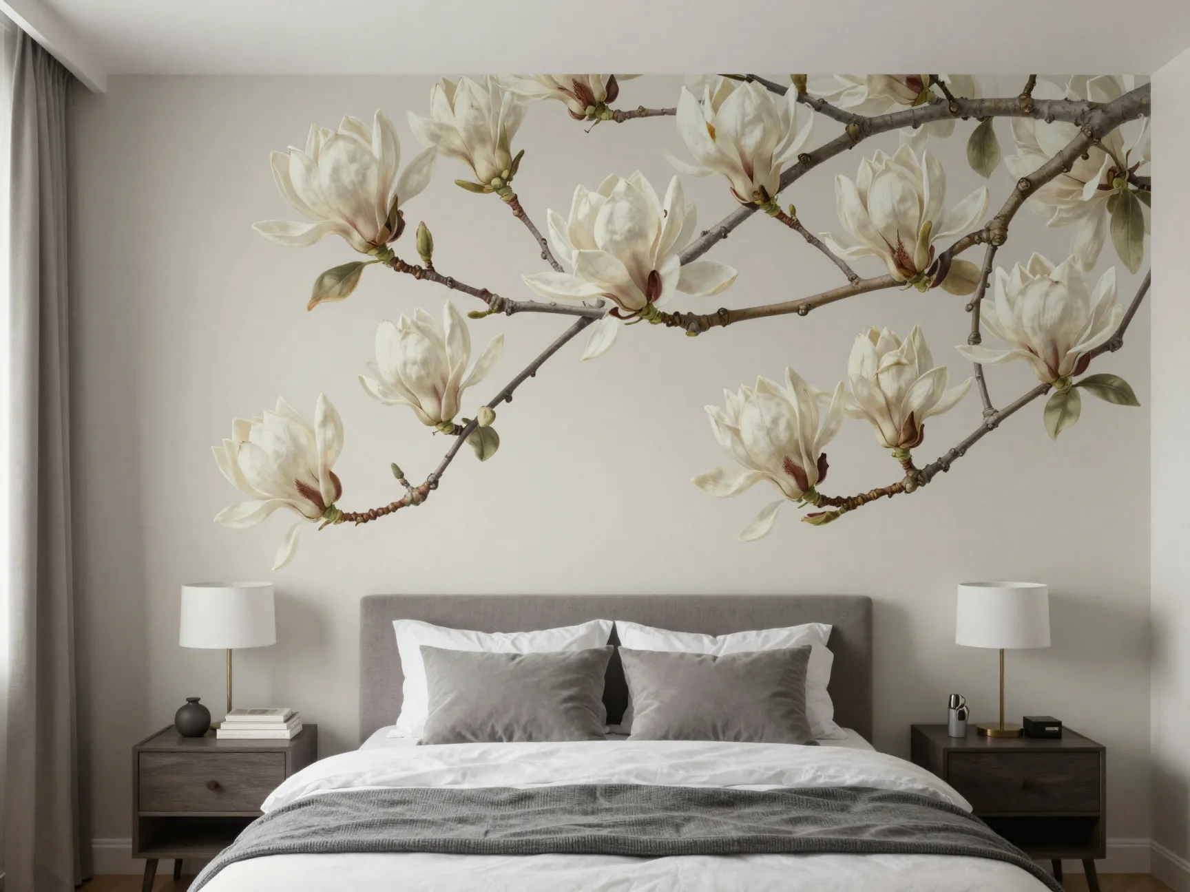 Apply murals or wall decals for dramatic impact