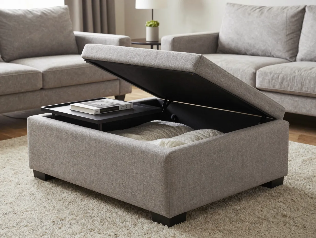 Incorporate multi functional and space saving furniture