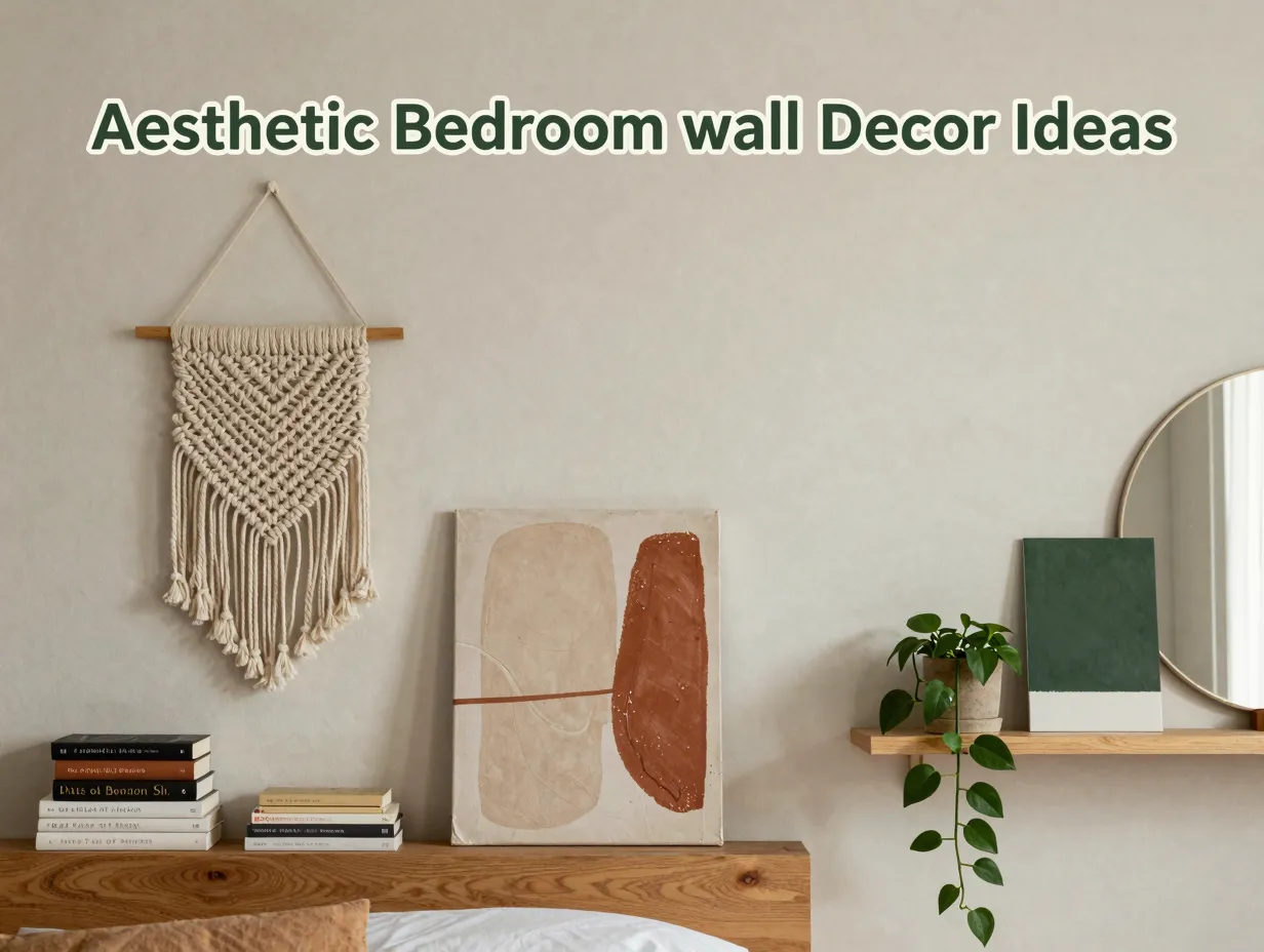 Aesthetic bedroom wall decor ideas