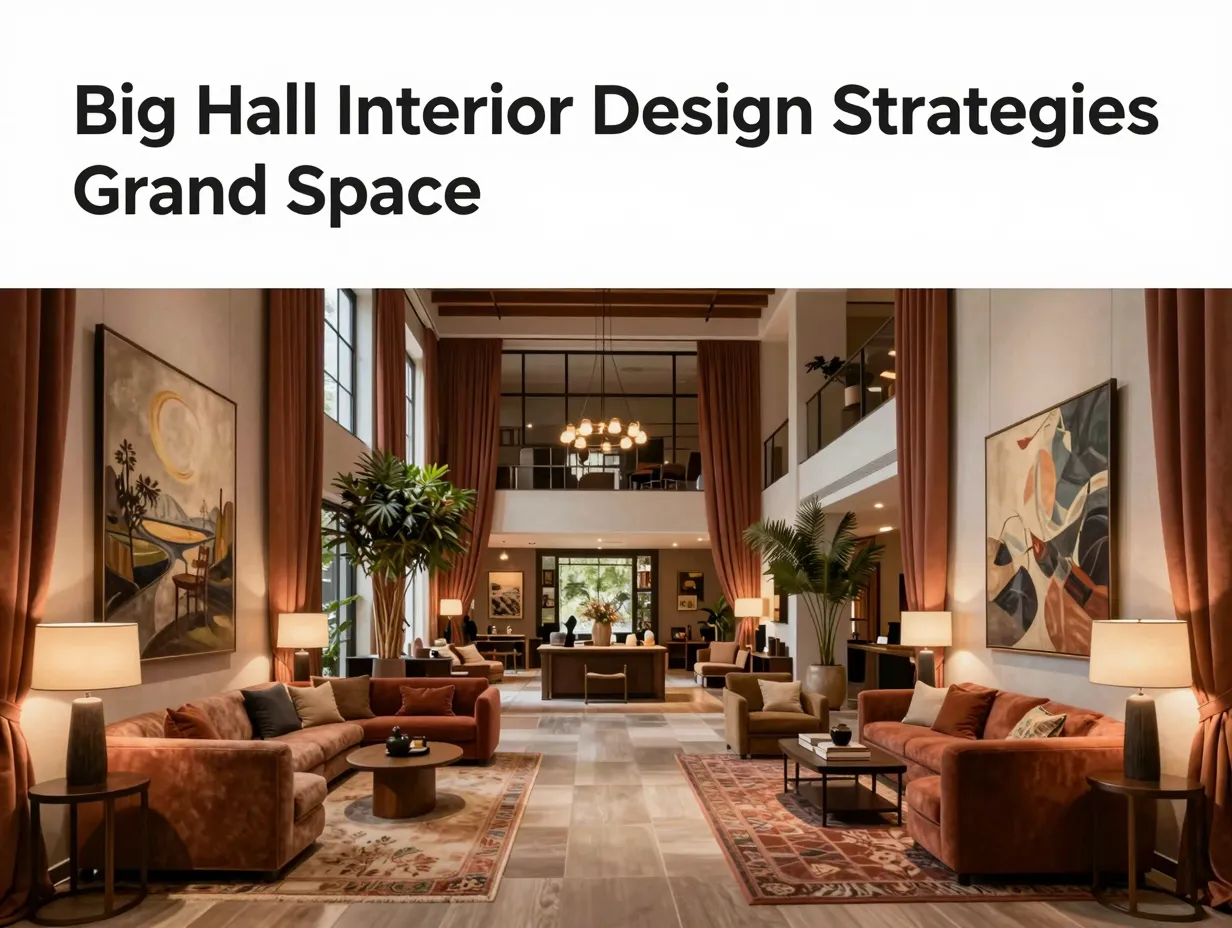 Big hall interior design strategies grand space