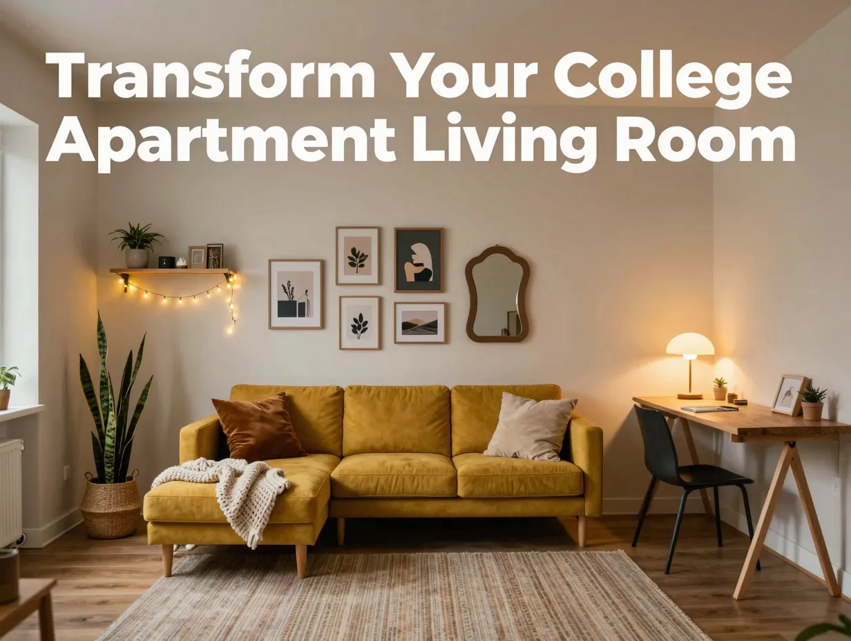 Transform your college apartment living room