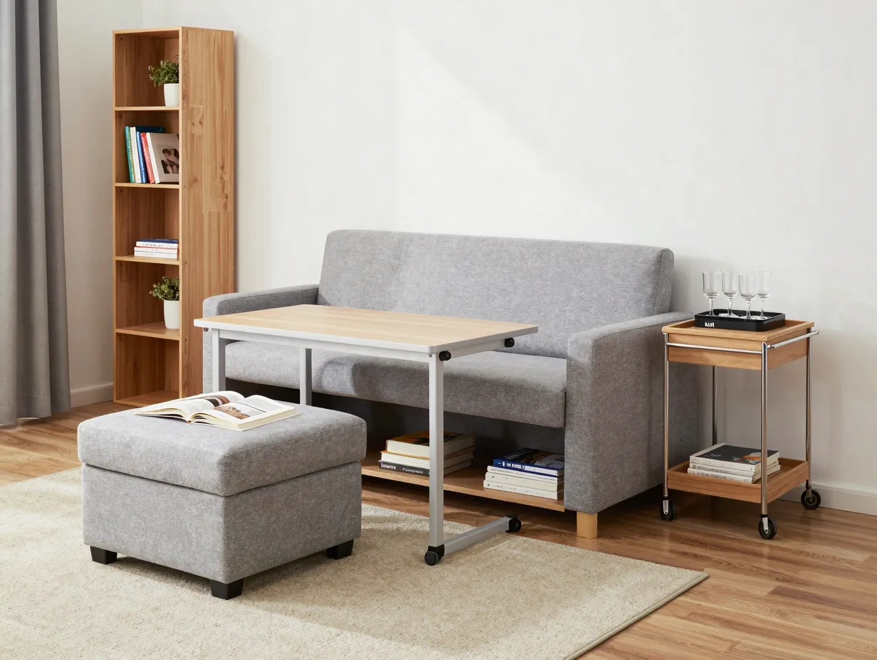 Invest in multifunctional furniture first